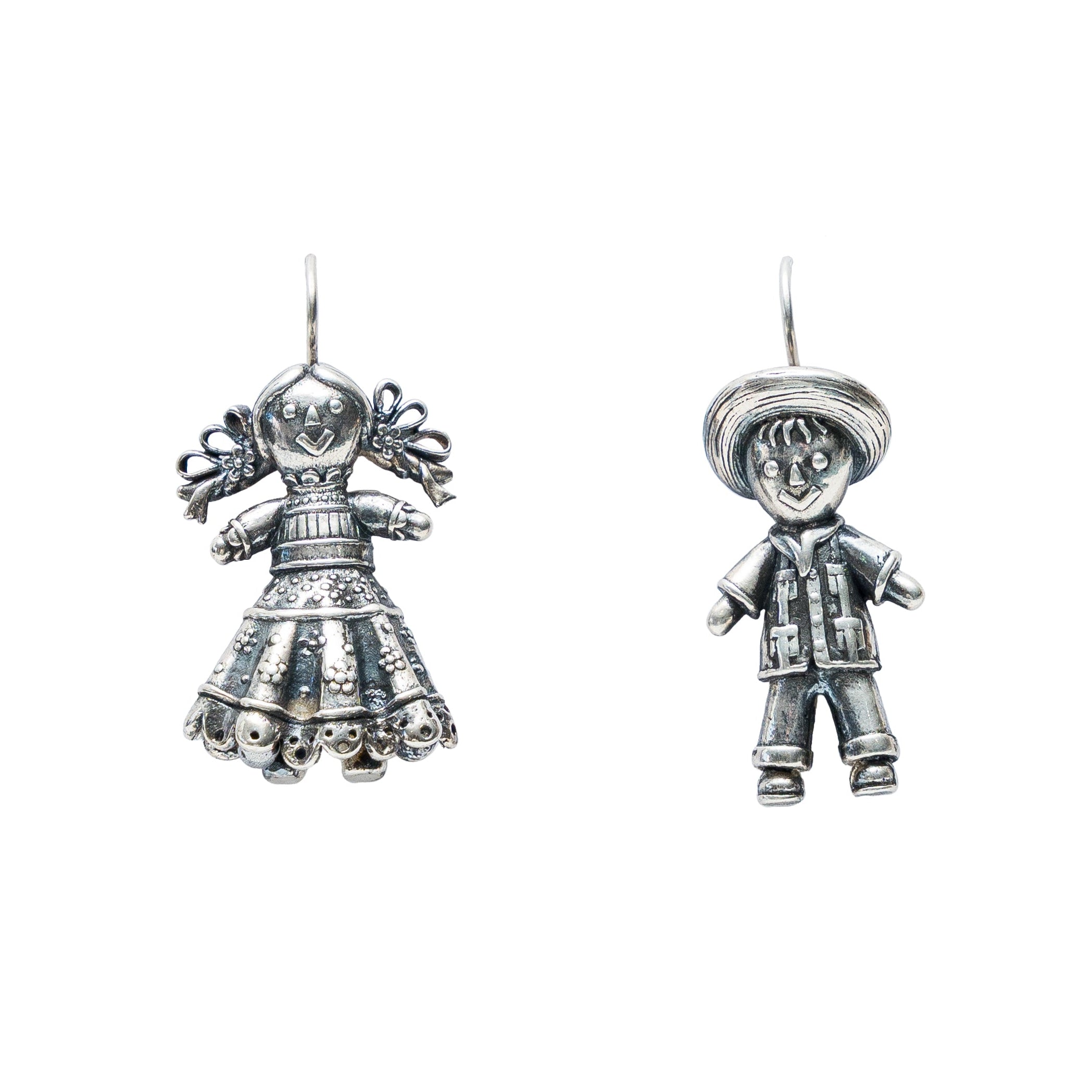 Aretes Mi Niña y Mi Niño, joya de plata .925 – Gabriela Sánchez
