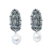 Aretes Bendición Aperlada, joya de plata .925 – Gabriela Sánchez