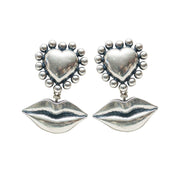 Aretes Corazón Enamorado, joya de plata .925 – Gabriela Sánchez