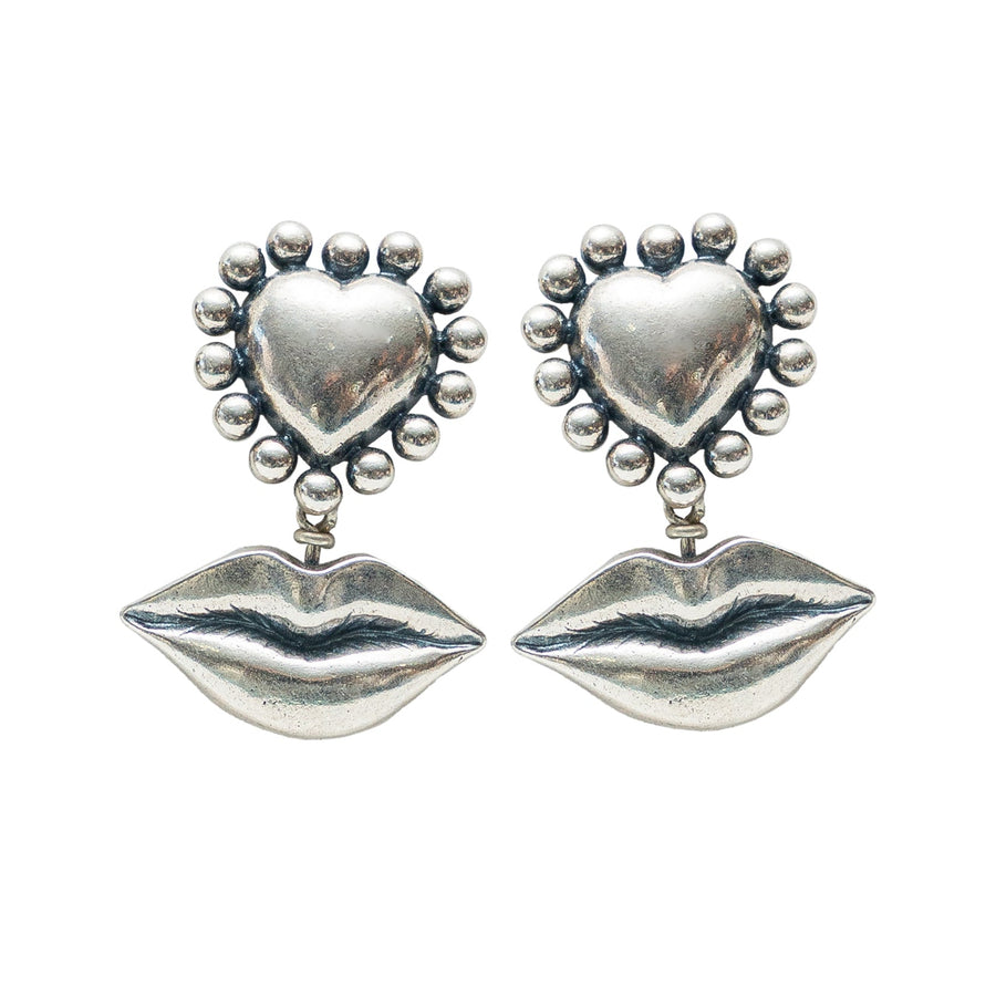 Aretes Corazón Enamorado, joya de plata .925 – Gabriela Sánchez