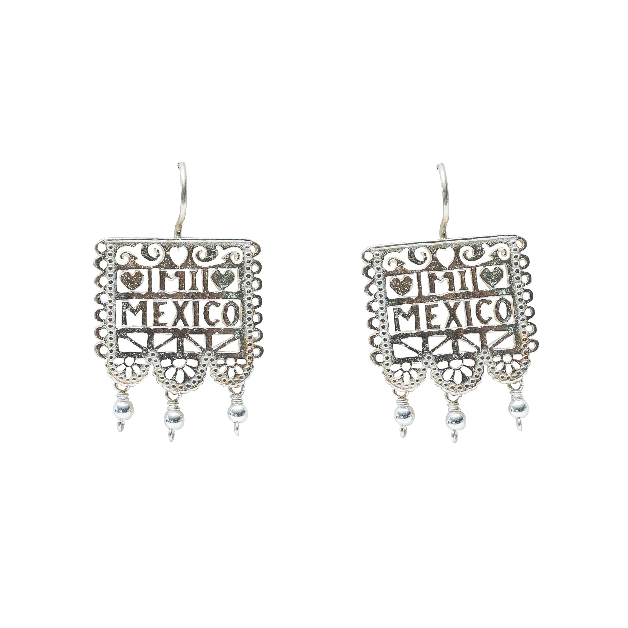 Aretes México Lindo, joya de plata .925 – Gabriela Sánchez