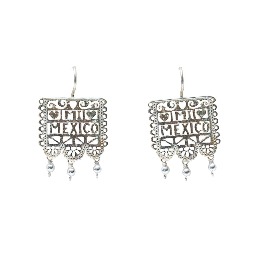 Aretes México Lindo, joya de plata .925 – Gabriela Sánchez