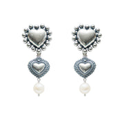 Aretes Llena de Amor con Perla, joya de plata .925 – Gabriela Sánchez