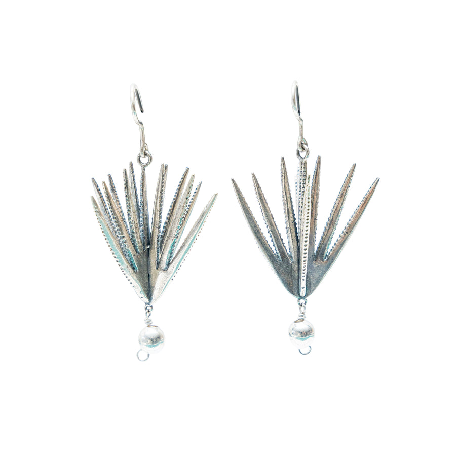 Aretes Agave Plata, joya de plata .925 – Gabriela Sánchez