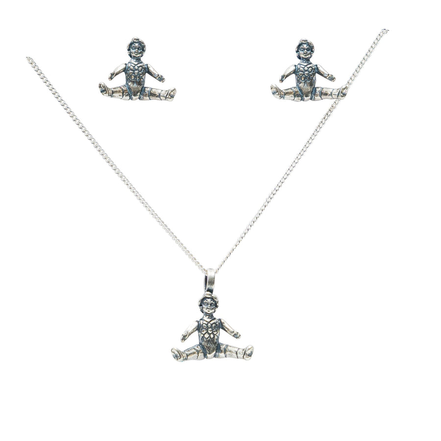 Set Muñeca de Cartón, joya de plata .925 – Gabriela Sánchez