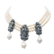 Collar Lupita, joya de plata .925, con perla – Gabriela Sánchez