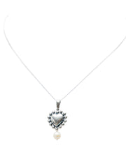 Dije Corazón Con Puntos Mediano Perla, joya de plata .925 – Gabriela Sánchez