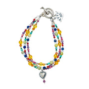 Pulsera Frutita Cristalizada, joya de plata .925, con citrina y cornalina – Gabriela Sánchez