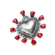 Anillo Amor Carmesí, joya de plata .925, con cristal Swarovski – Gabriela Sánchez