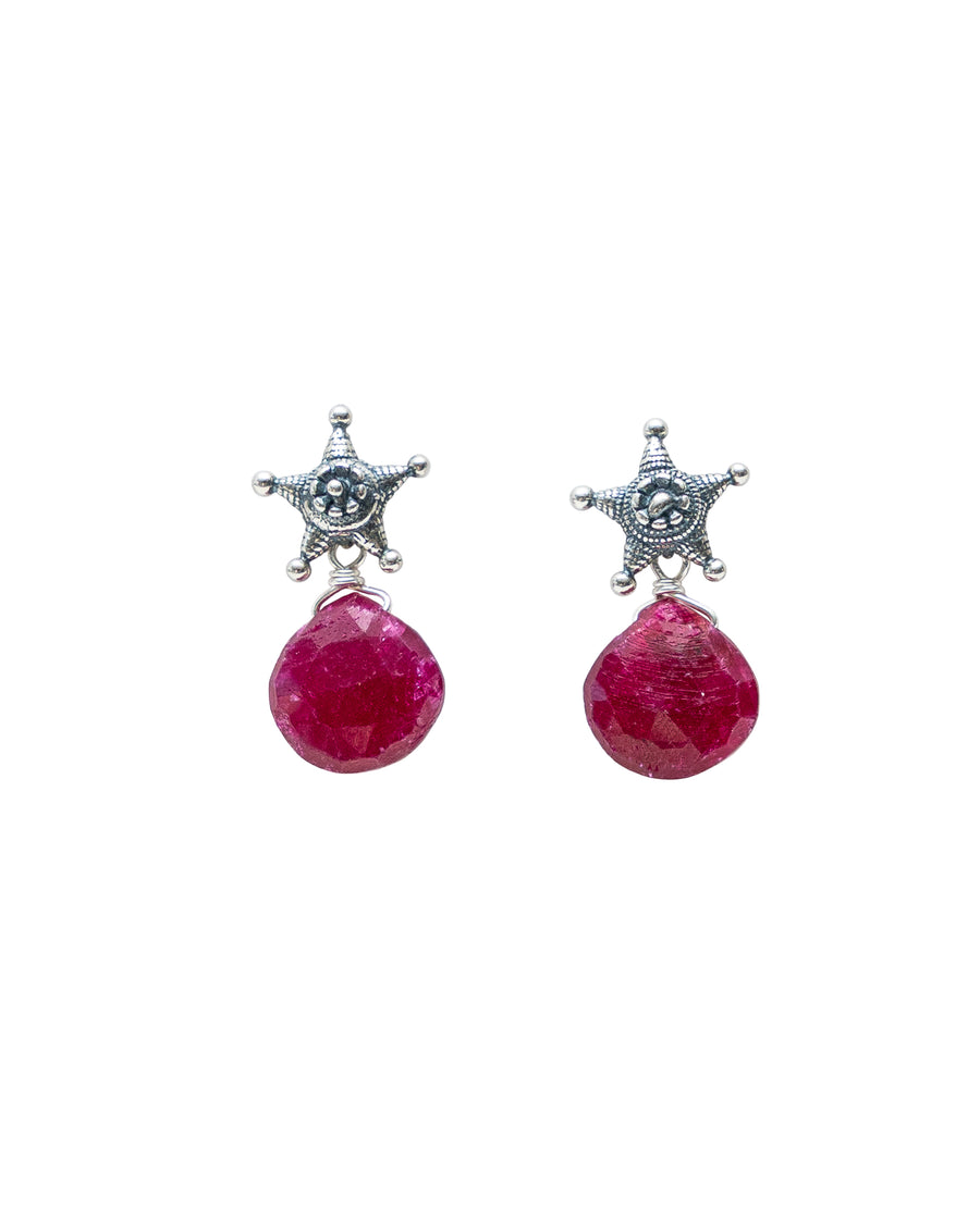 Aretes Pequeña Piñata Rubí, joya de plata .925 – Gabriela Sánchez