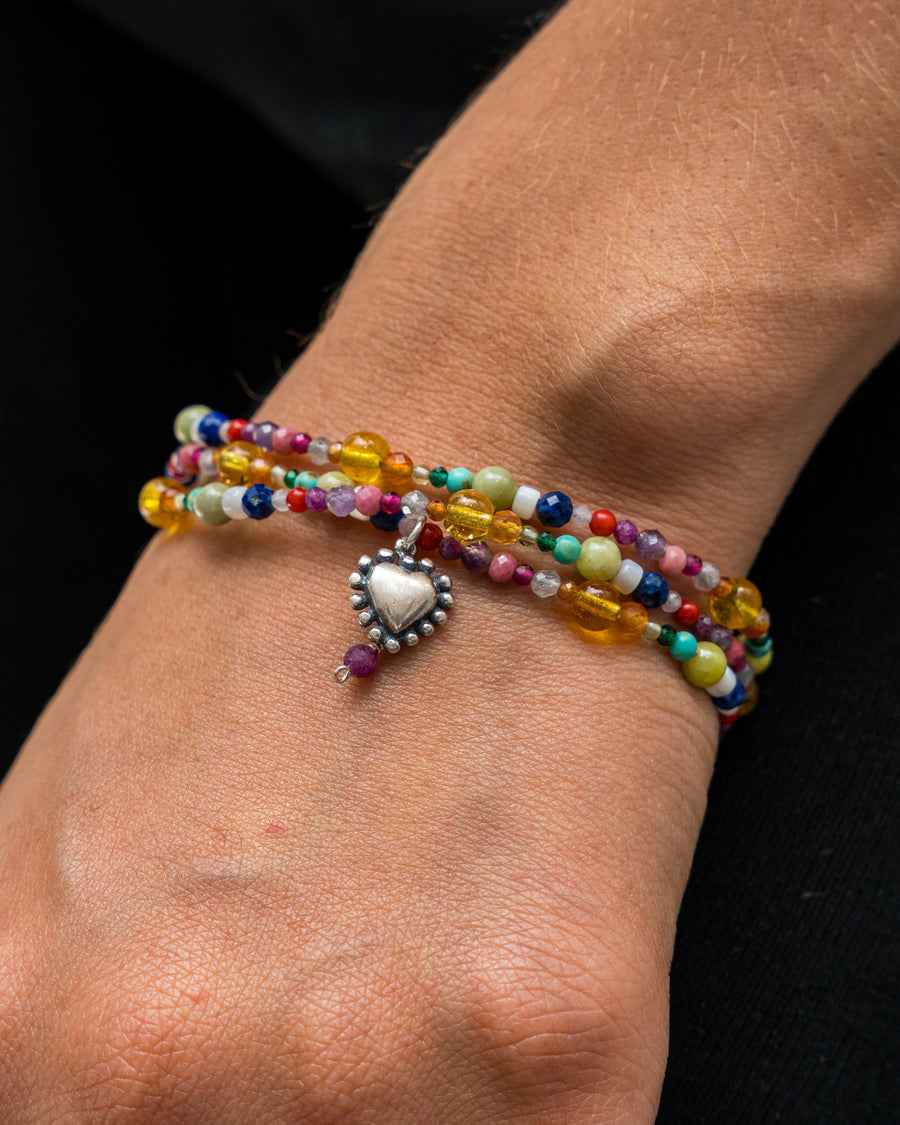 Pulsera Frutita Cristalizada, joya de plata .925, con citrina y cornalina – Gabriela Sánchez (vista 2)