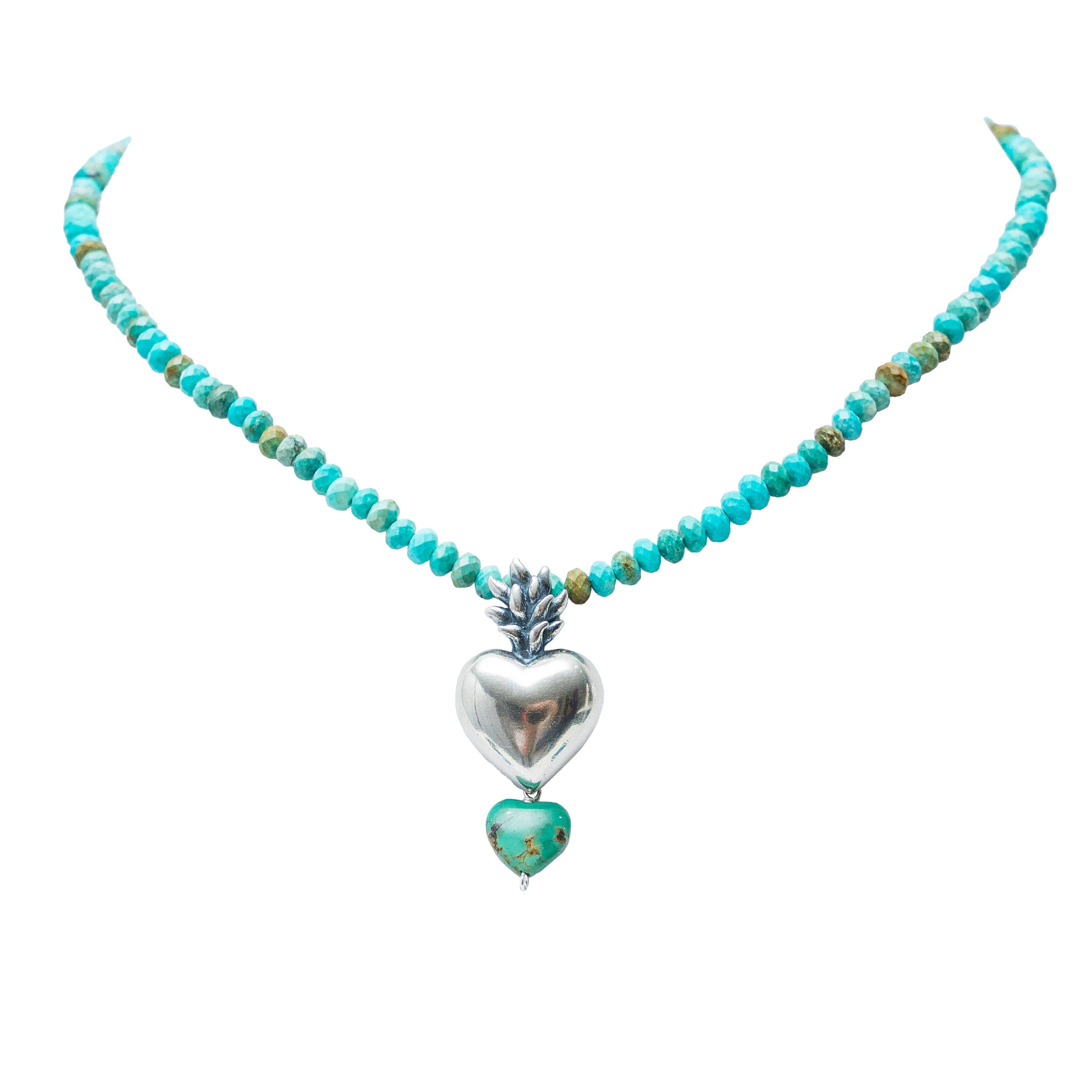 Collar Dulce Menta, joya de plata .925, con turquesa – Gabriela Sánchez