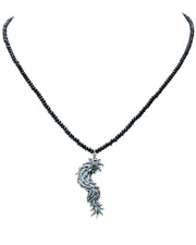 Collar Guardián Emplumado, joya de plata .925, con espinela – Gabriela Sánchez