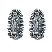 Aretes Virgen de Guadalupe Mediana, joya de plata .925 – Gabriela Sánchez