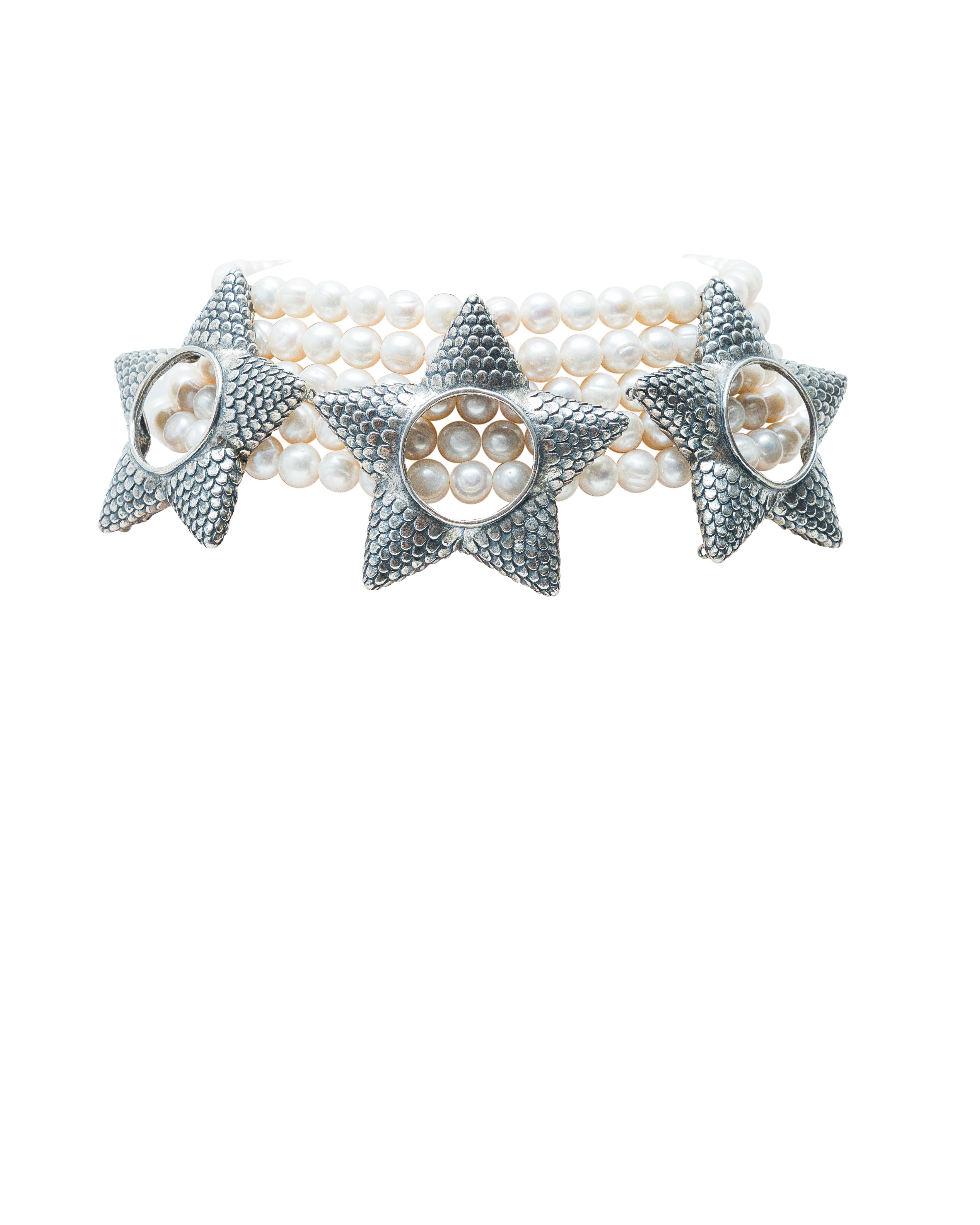 Collar Piñatas de Azúcar, joya de plata .925, con perla – Gabriela Sánchez (vista 2)