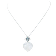 Dije Agave Cristalino, joya de plata .925, con cuarzo – Gabriela Sánchez