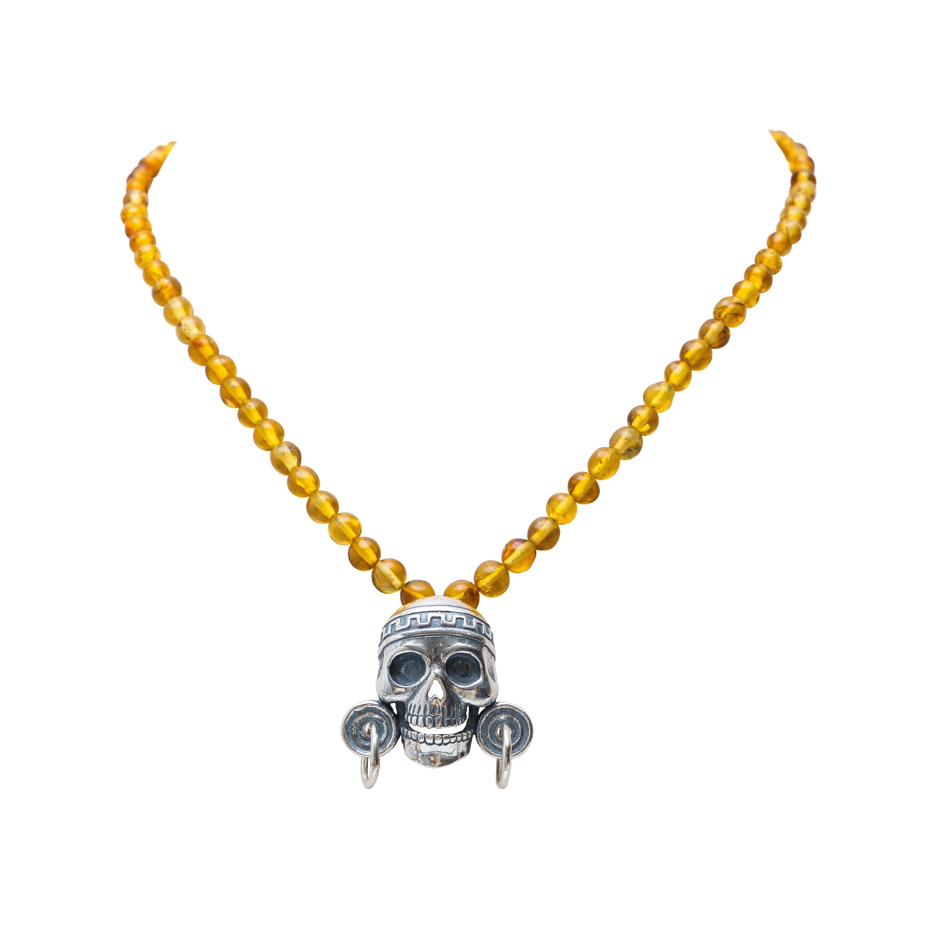 Collar Guerrero de ámbar, joya de plata .925 – Gabriela Sánchez
