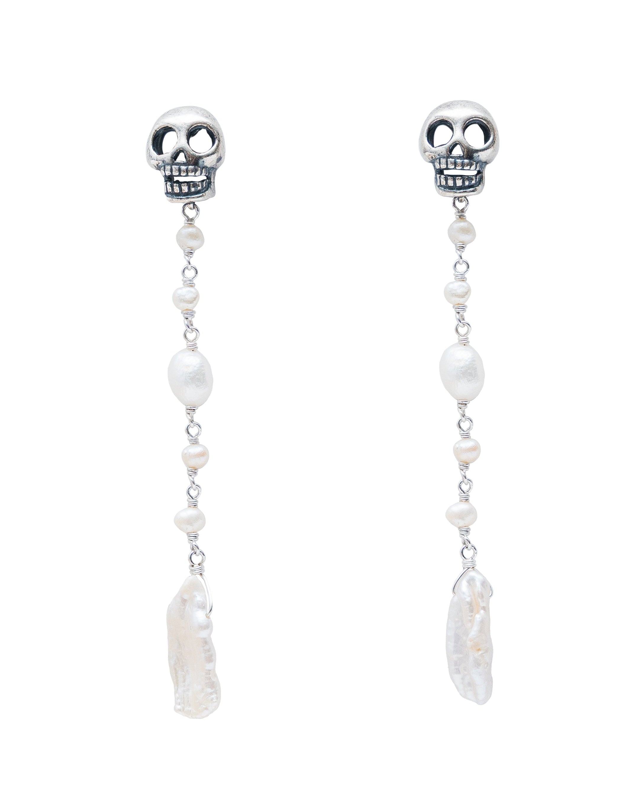 Aretes Lluvia de Perlas, joya de plata .925 – Gabriela Sánchez