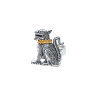 Anillo Guerrero Jaguar Dorado, joya de plata .925 – Gabriela Sánchez