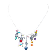 Gargantilla Noche Mexicana, joya de plata .925, con turquesa y gemas de colores – Gabriela Sánchez
