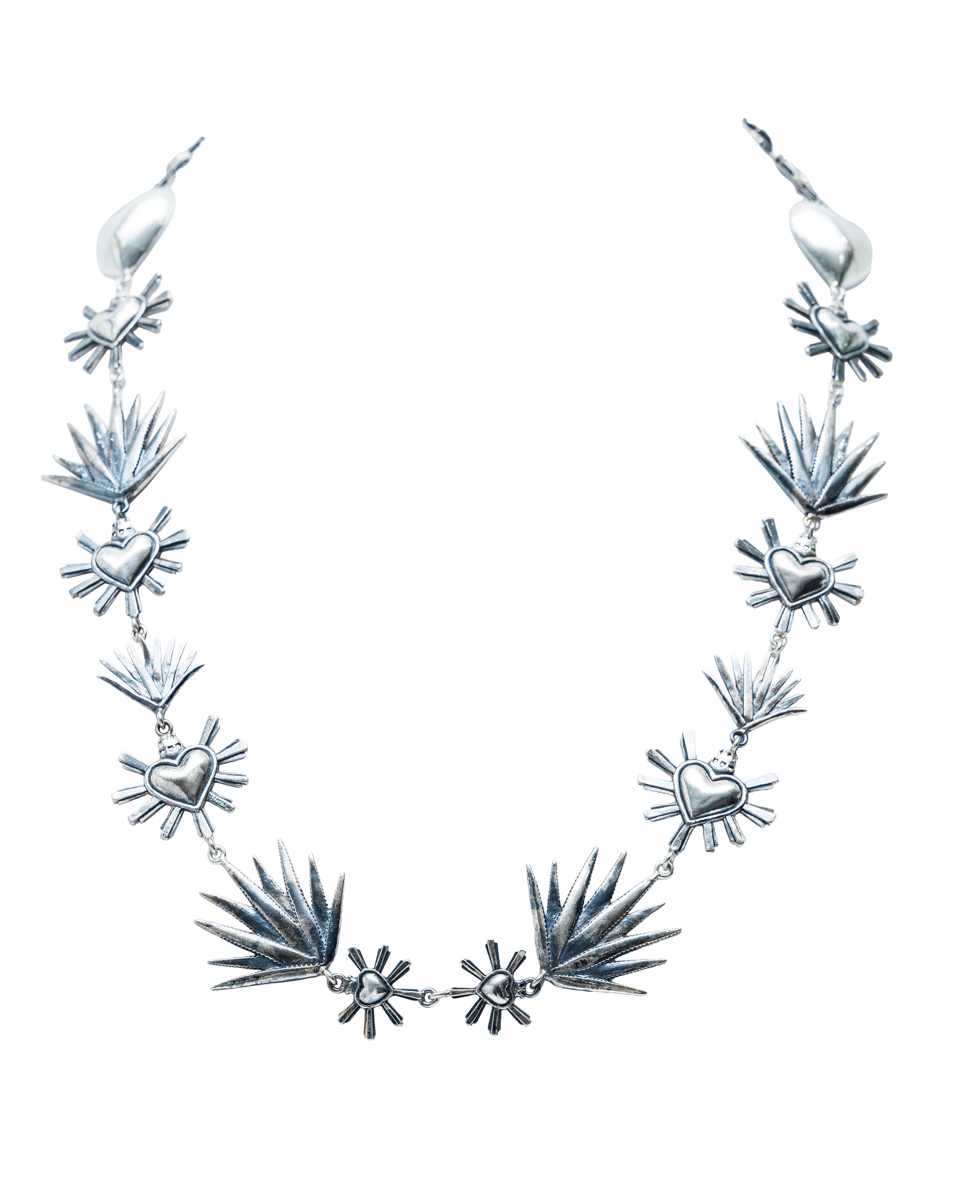 Collar Agave Corazón, joya de plata .925 – Gabriela Sánchez (vista 2)