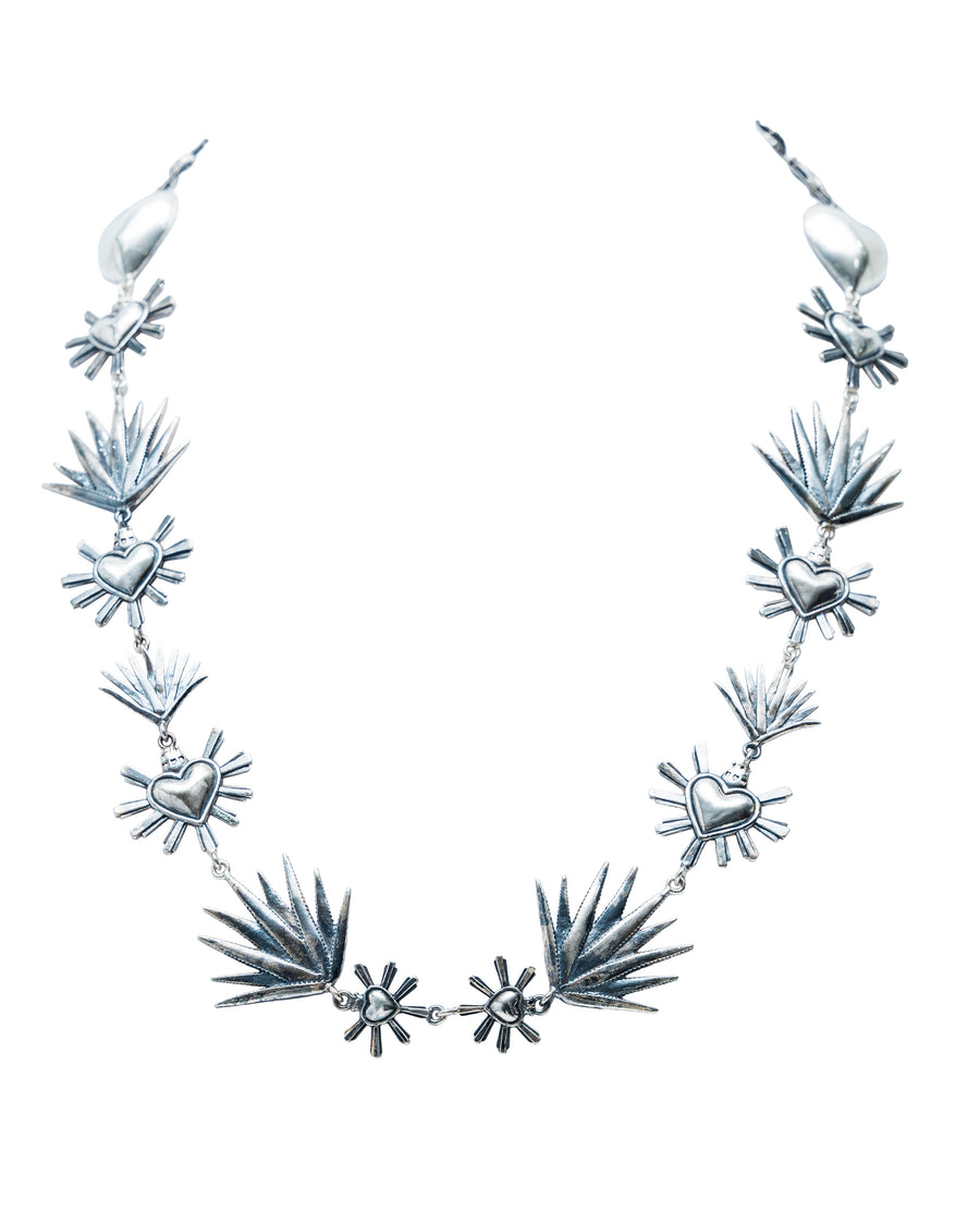 Collar Agave Corazón, joya de plata .925 – Gabriela Sánchez (vista 2)