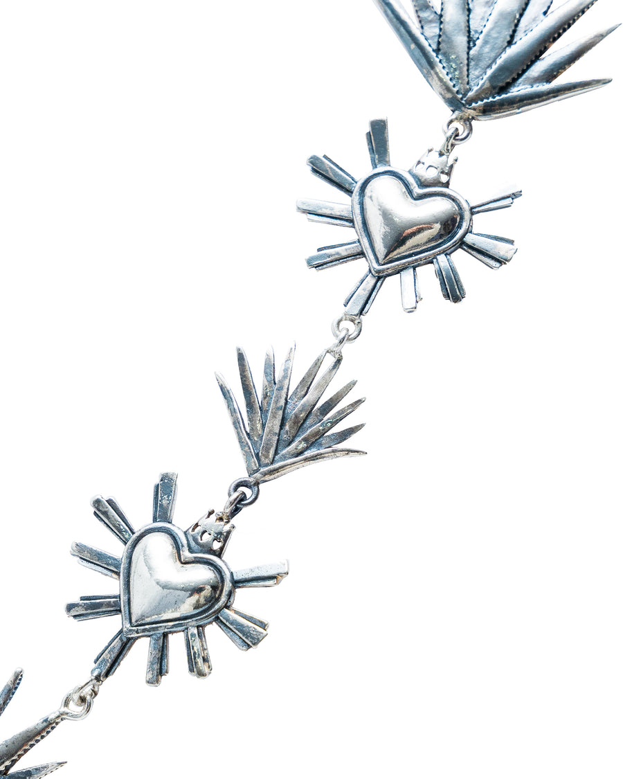 Collar Agave Corazón, joya de plata .925 – Gabriela Sánchez (vista 3)