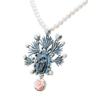 Collar Jardín de Oraciones, joya de plata .925, con perla – Gabriela Sánchez (vista 2)