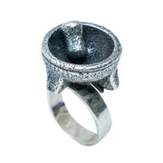 Anillo de Molcajete, joya de plata .925 – Gabriela Sánchez