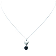 Dije Corazón Ónix, joya de plata .925 – Gabriela Sánchez