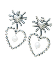 Aretes Ternura, joya de plata .925, con perla – Gabriela Sánchez