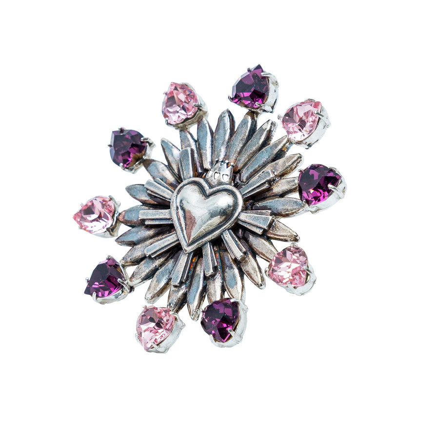 Anillo Promesa del Corazón, joya de plata .925, con cristal Swarovski – Gabriela Sánchez