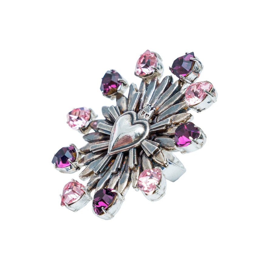 Anillo Promesa del Corazón, joya de plata .925, con cristal Swarovski – Gabriela Sánchez (vista 3)