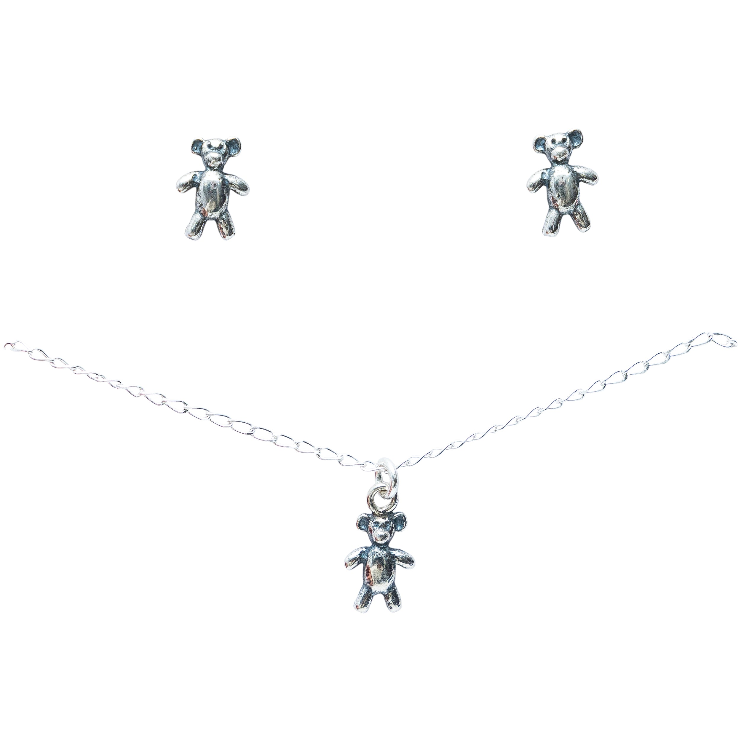 Set Ositos de Peluche, joya de plata .925 – Gabriela Sánchez