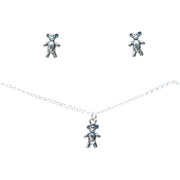 Set Ositos de Peluche, joya de plata .925 – Gabriela Sánchez