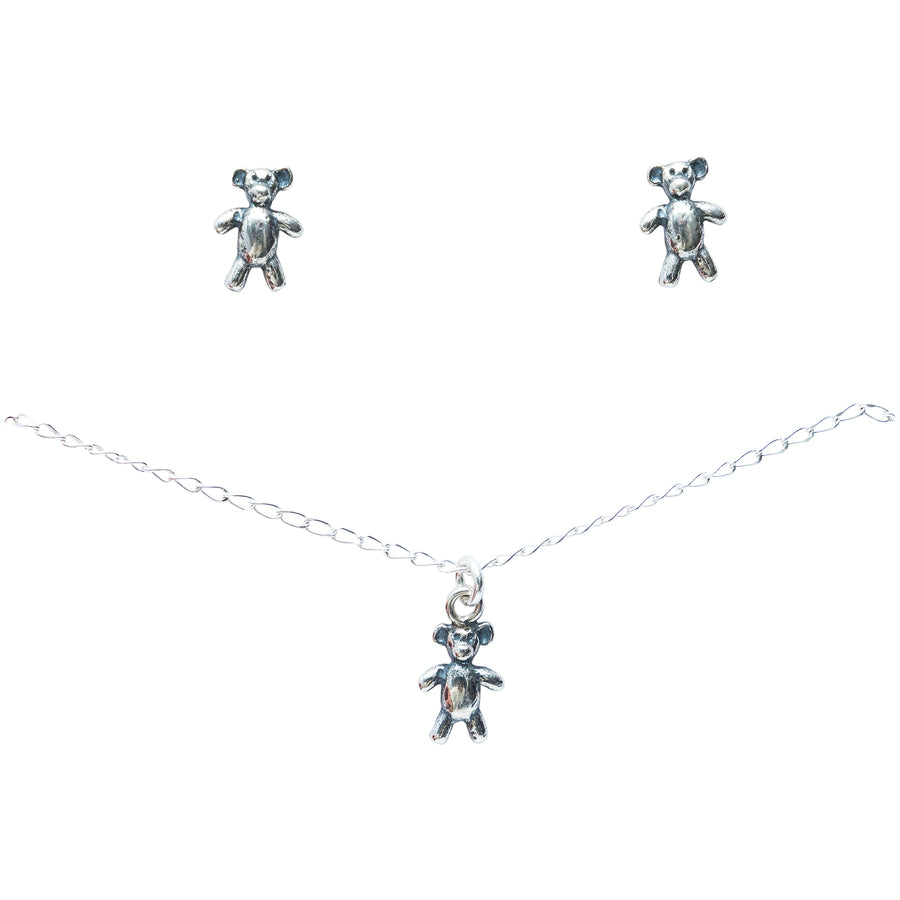 Set Ositos de Peluche, joya de plata .925 – Gabriela Sánchez