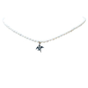 Gargantilla Angelito de la Guarda, joya de plata .925, con perla – Gabriela Sánchez
