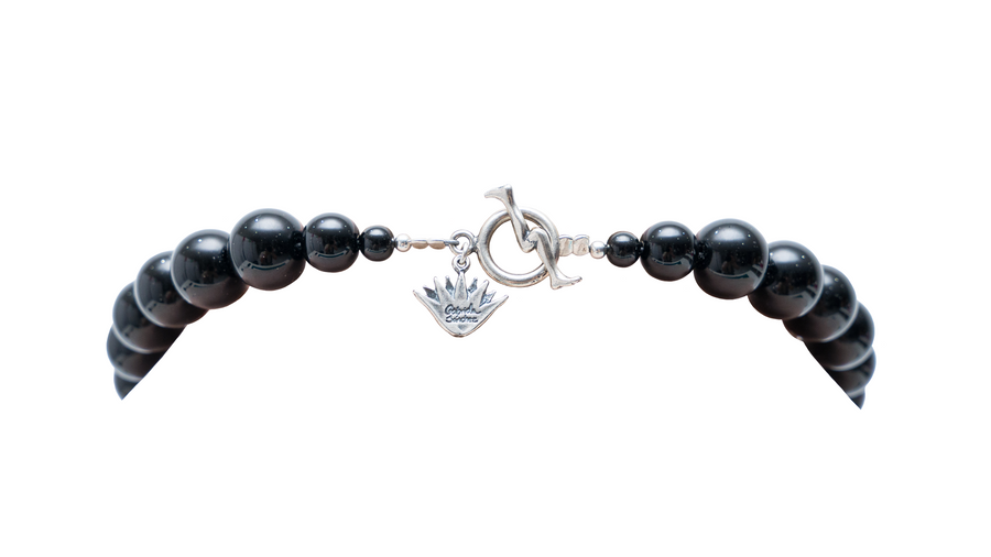 Collar Noche de Gala, joya de plata .925, con ónix – Gabriela Sánchez (vista 5)