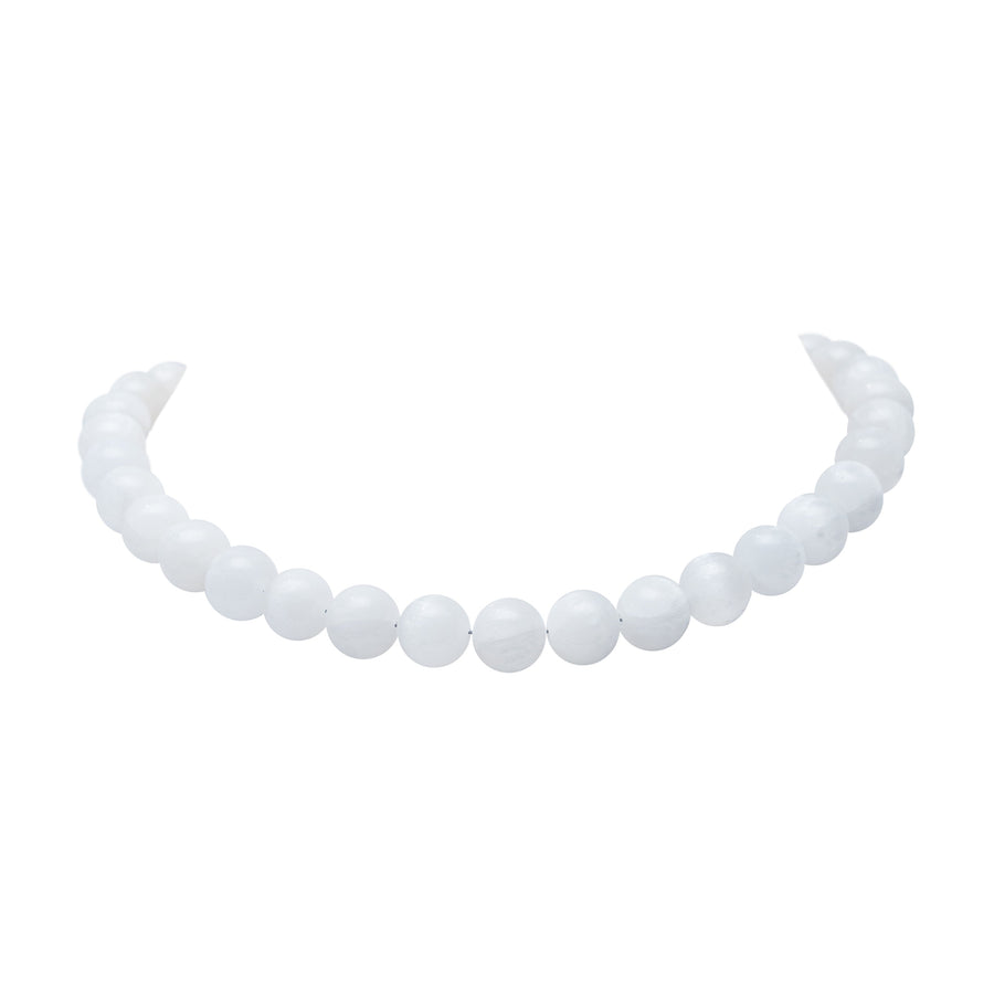Collar Luciérnagas, joya de plata .925, con selenita – Gabriela Sánchez (vista 2)
