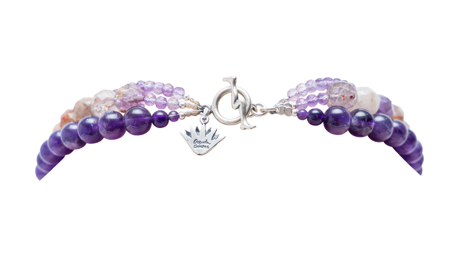 Collar Pez Estrella, joya de plata .925, con amatista – Gabriela Sánchez (vista 3)