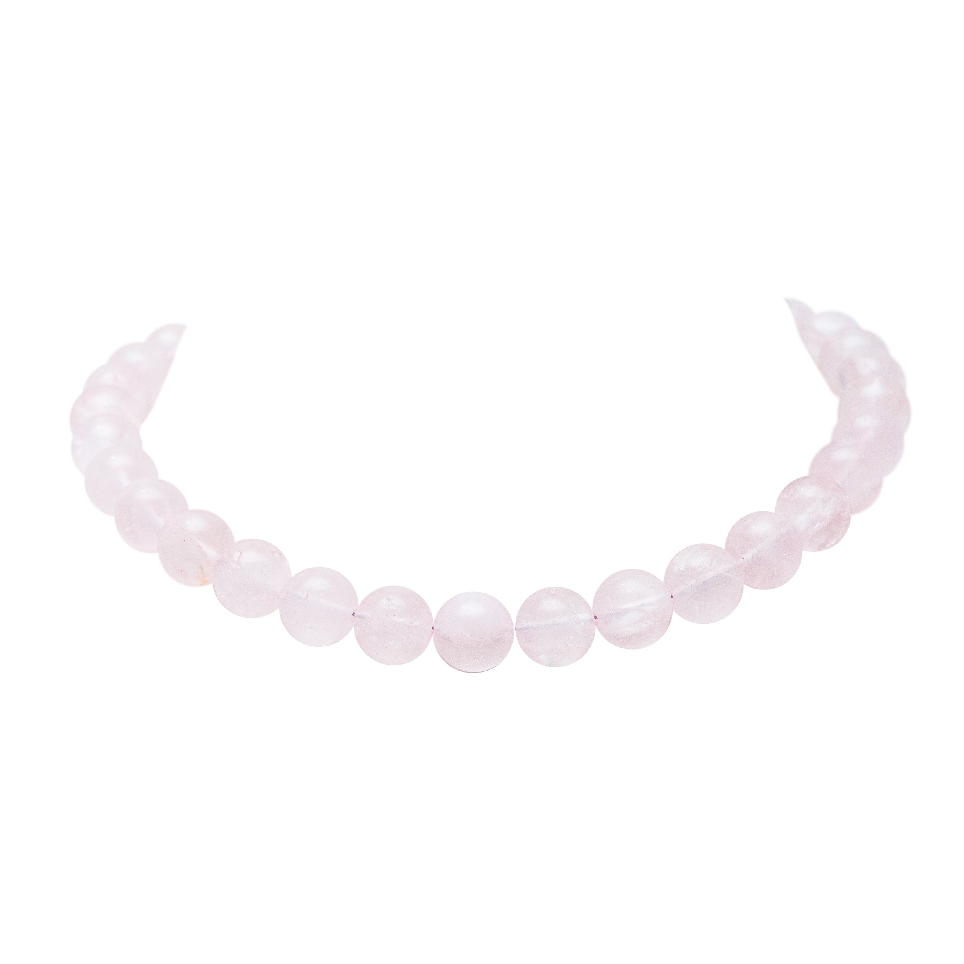 Choker Atardecer Rosa, joya de plata .925, con cuarzo rosa – Gabriela Sánchez (vista 2)