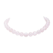 Choker Atardecer Rosa, joya de plata .925, con cuarzo rosa – Gabriela Sánchez (vista 2)
