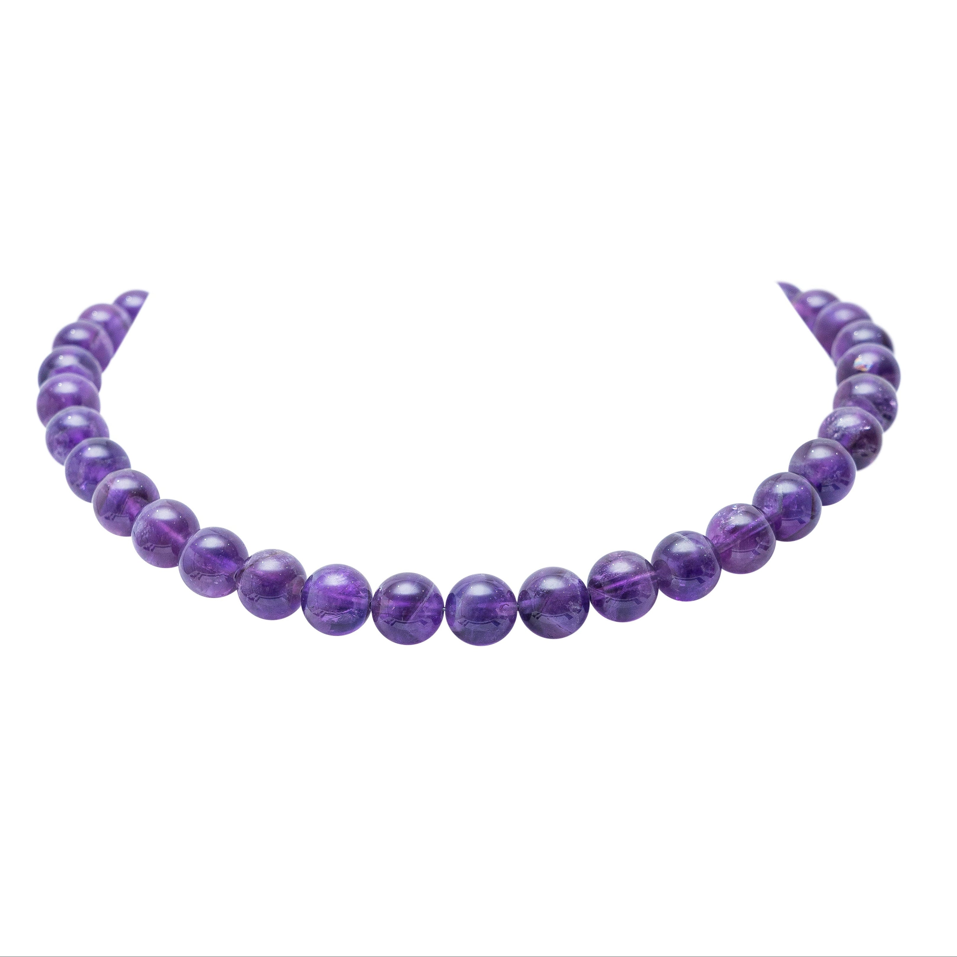 Collar Burbujitas Púrpura, joya de plata .925, con amatista – Gabriela Sánchez (vista 2)