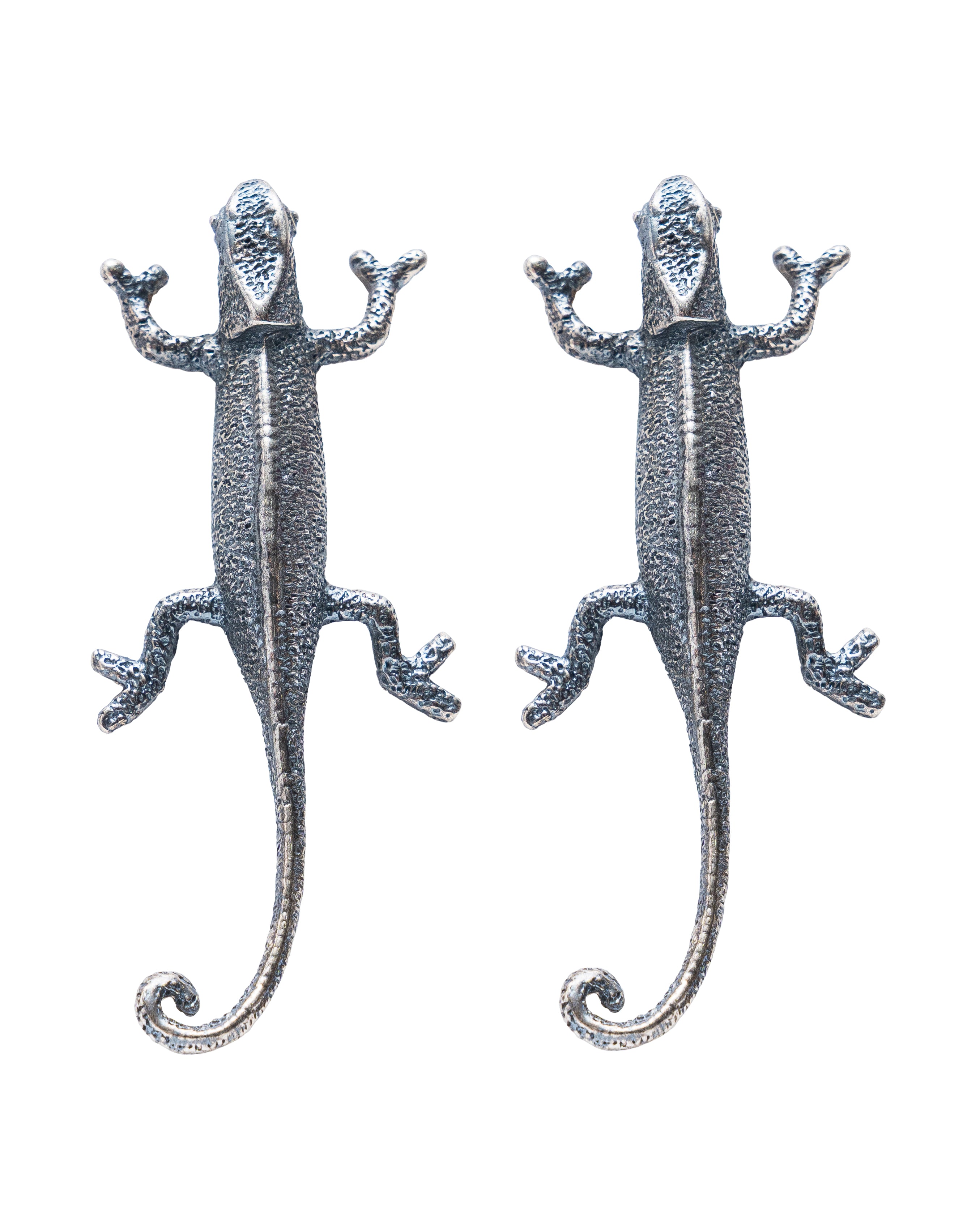 Aretes Camaleones, joya de plata .925 – Gabriela Sánchez (vista 2)