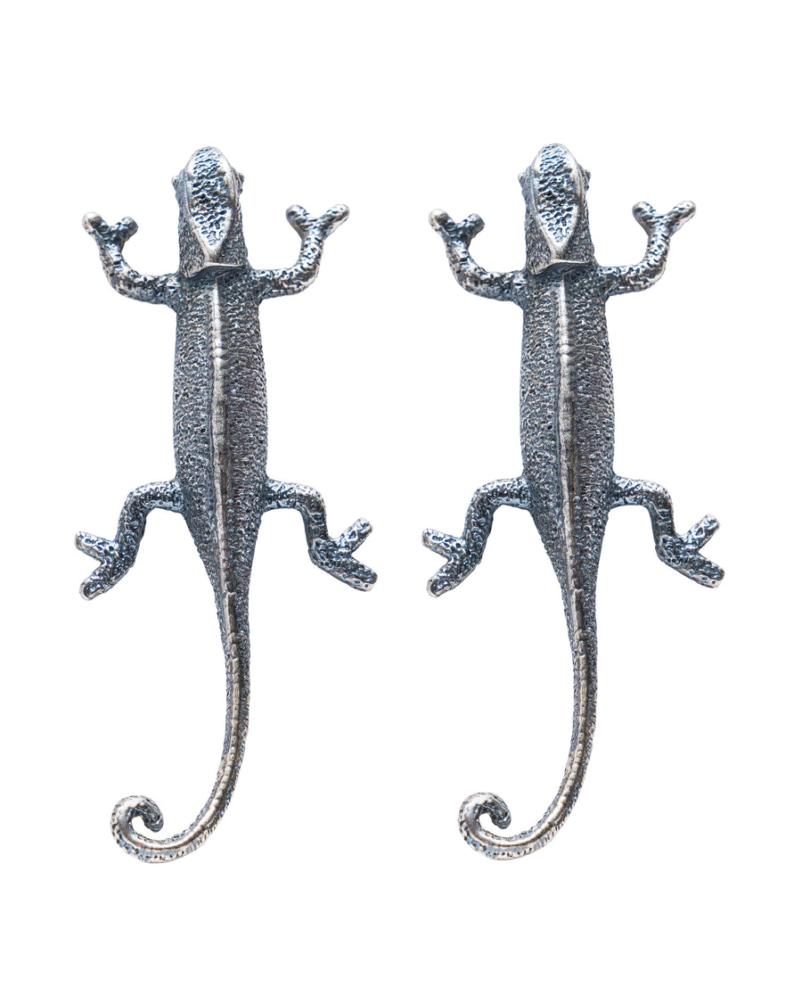 Aretes Camaleones, joya de plata .925 – Gabriela Sánchez (vista 2)