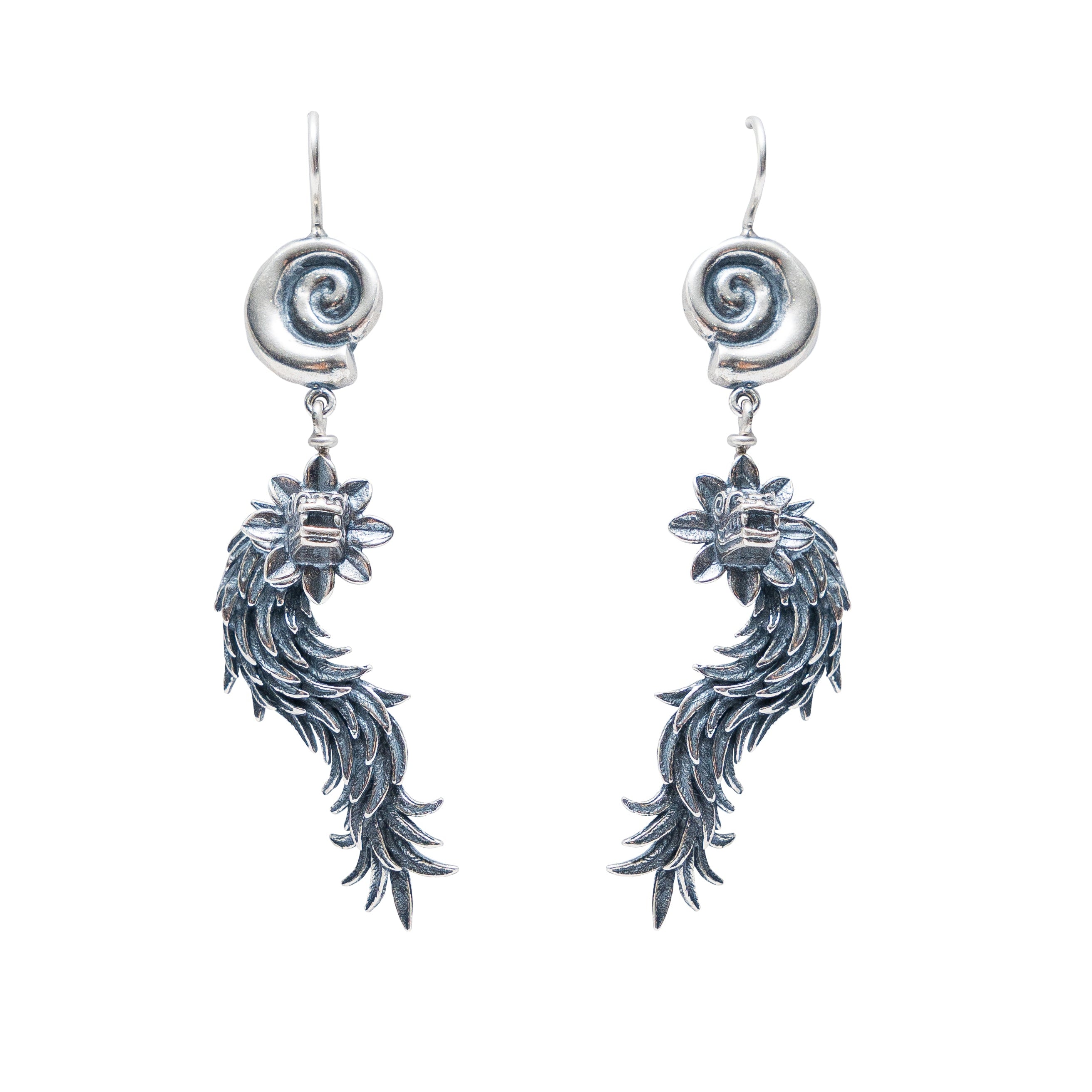 Aretes Guardianes del Agua, joya de plata .925 – Gabriela Sánchez