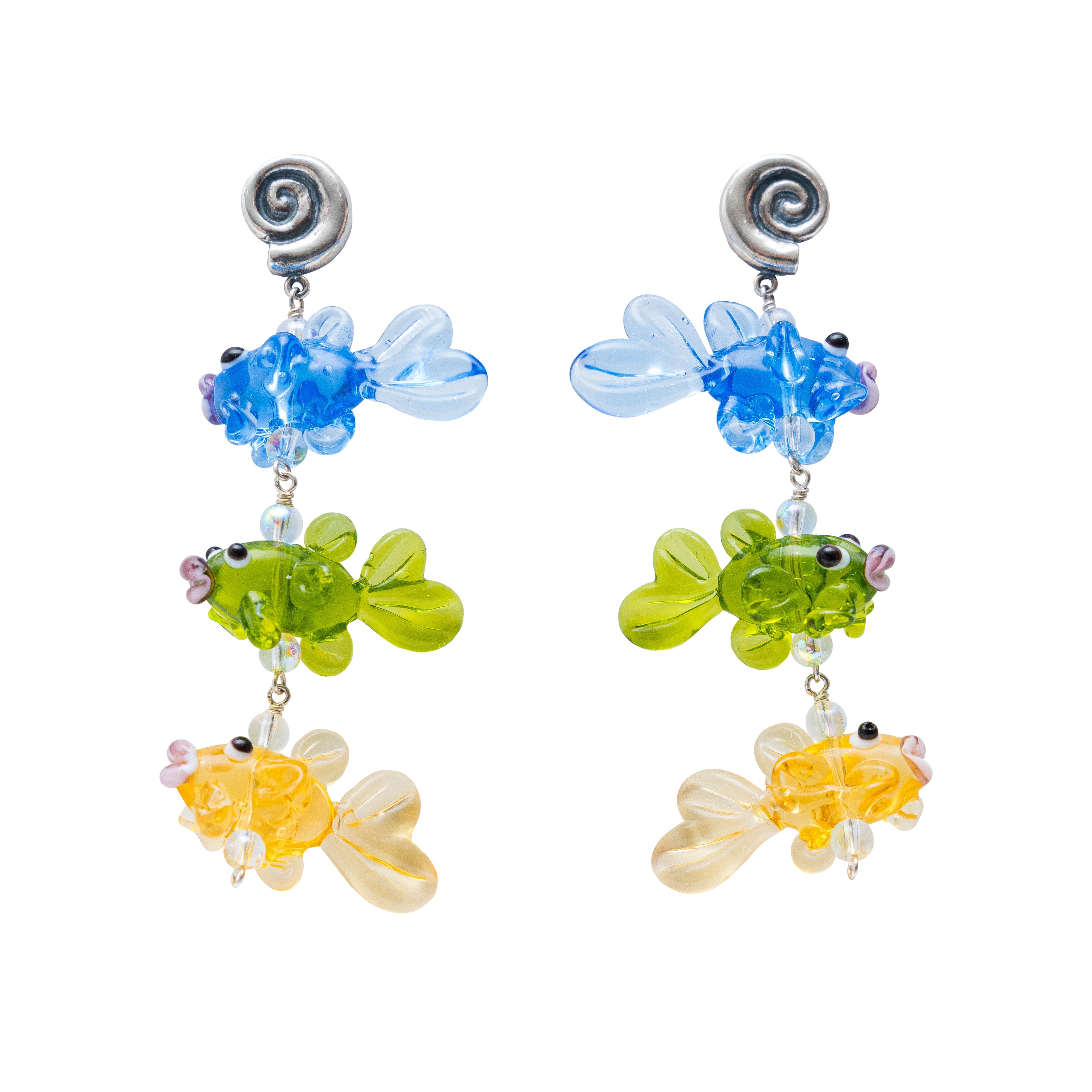 Aretes Peces Encantados, joya de plata .925 – Gabriela Sánchez
