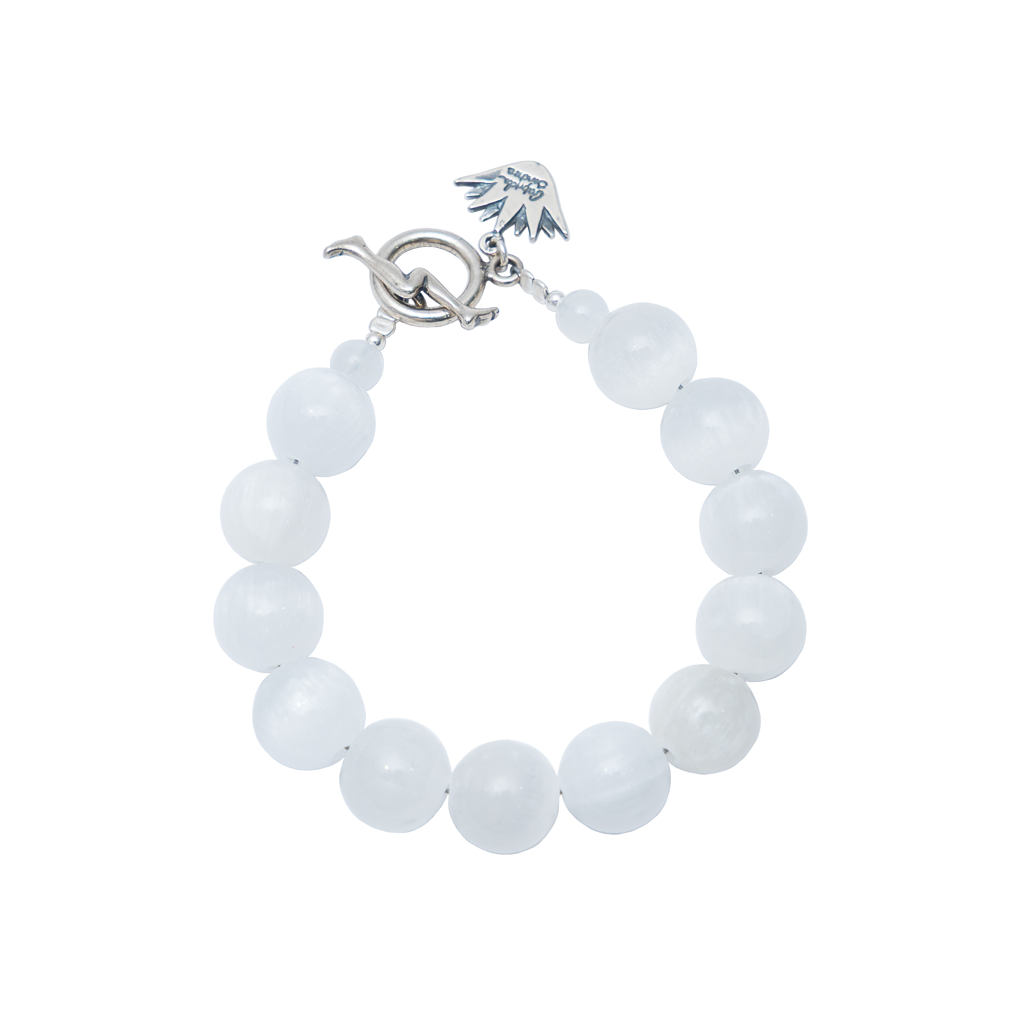 Pulsera Lucecitas del Mar, joya de plata .925, con selenita – Gabriela Sánchez (vista 2)