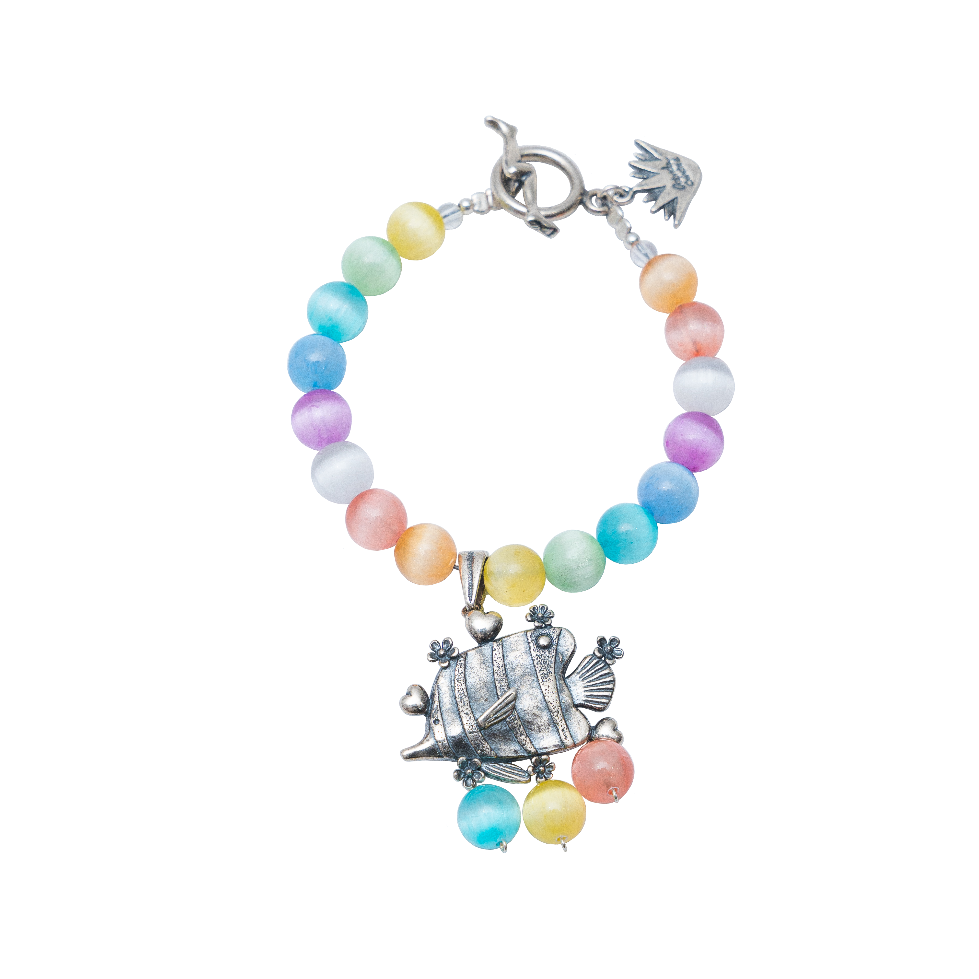 Pulsera Islas de Anemona, joya de plata .925, con selenita – Gabriela Sánchez