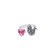 Anillo Sirena Enamorada, joya de plata .925, con cristal Swarovski – Gabriela Sánchez